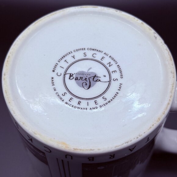 Starbucks Barista City Scenes Series New York Vintage Coffee Mug 2003 16 ounce - Picture 5 of 7